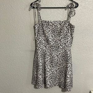 Leopard, spaghetti strap sun dress